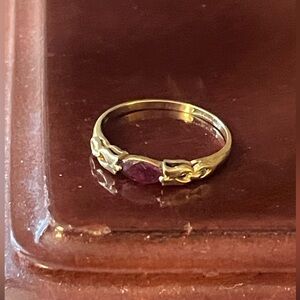 Gold Banded Minimalistic Ring Size 4